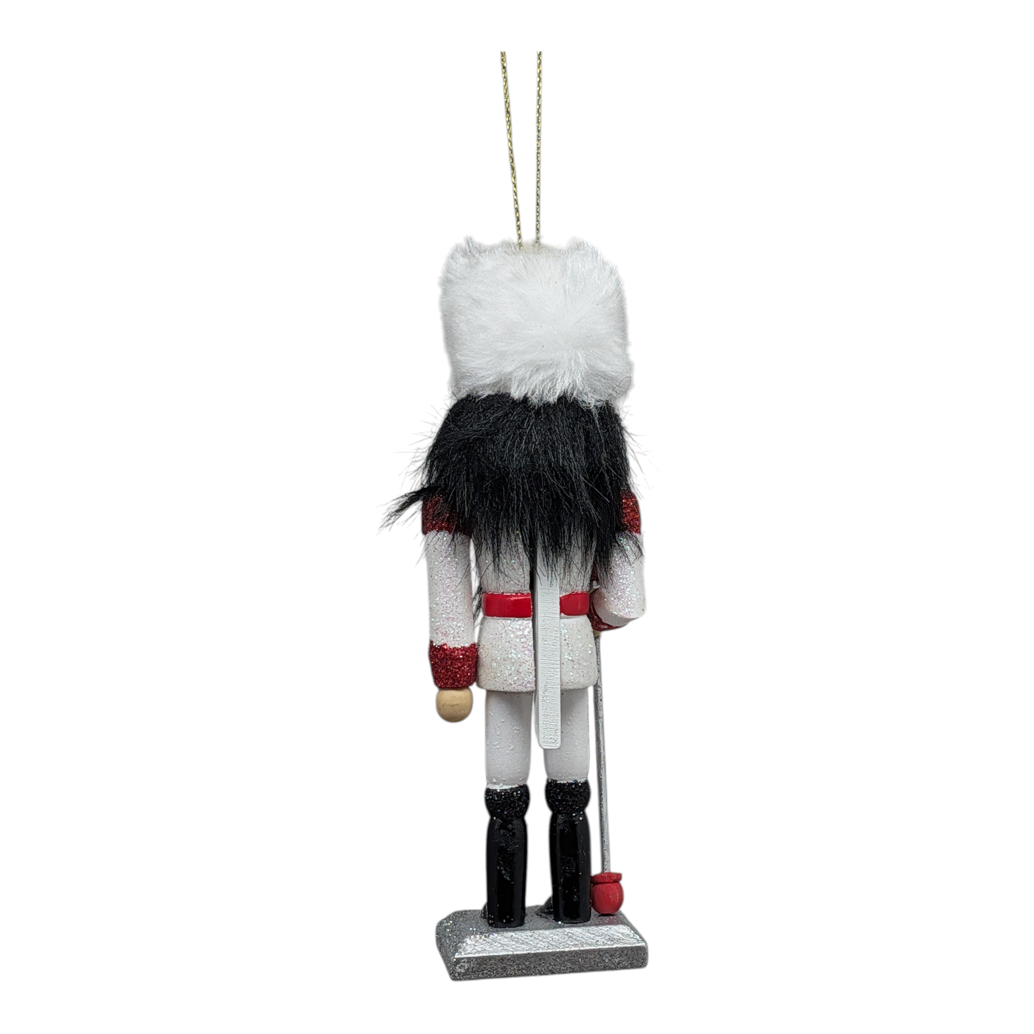 Hollywood 6 inch Wooden Nutcracker - White Fur Hat