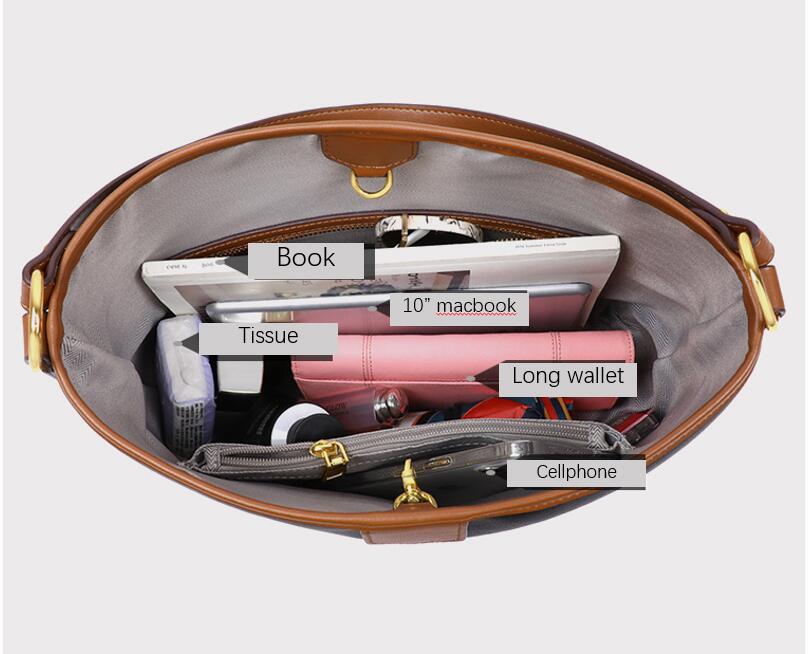Genuine leather hobo handbags trendy commuter bag 5740