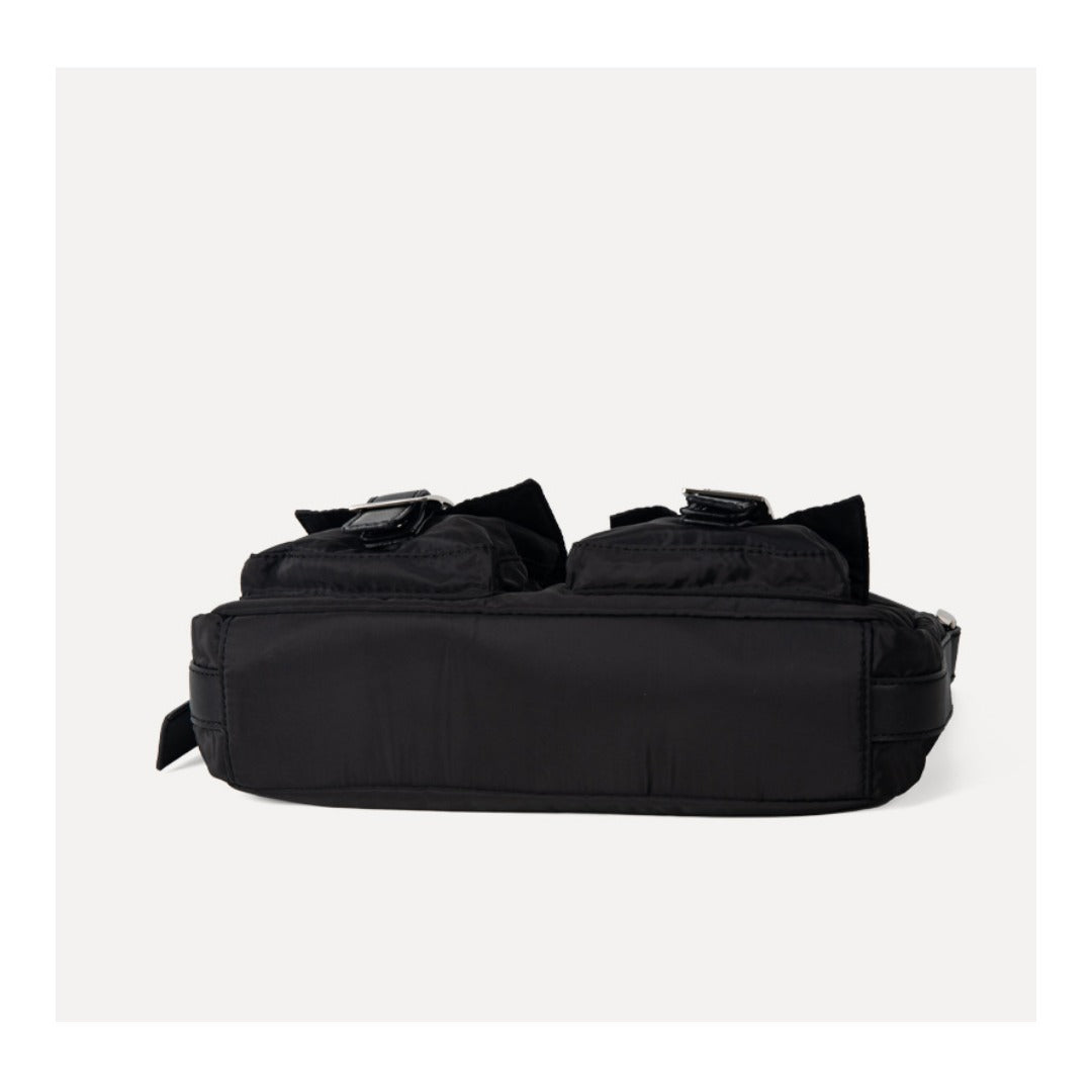 Design multi-pocket lightweight nylon shoulder armpit bag, women's versatile commuter handbag, women hobo bag small