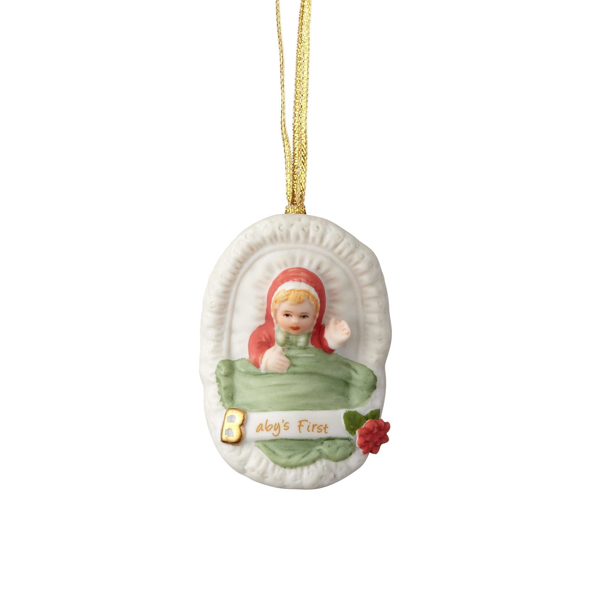 Growing Up Girl Ornament - Blonde Babies 1st