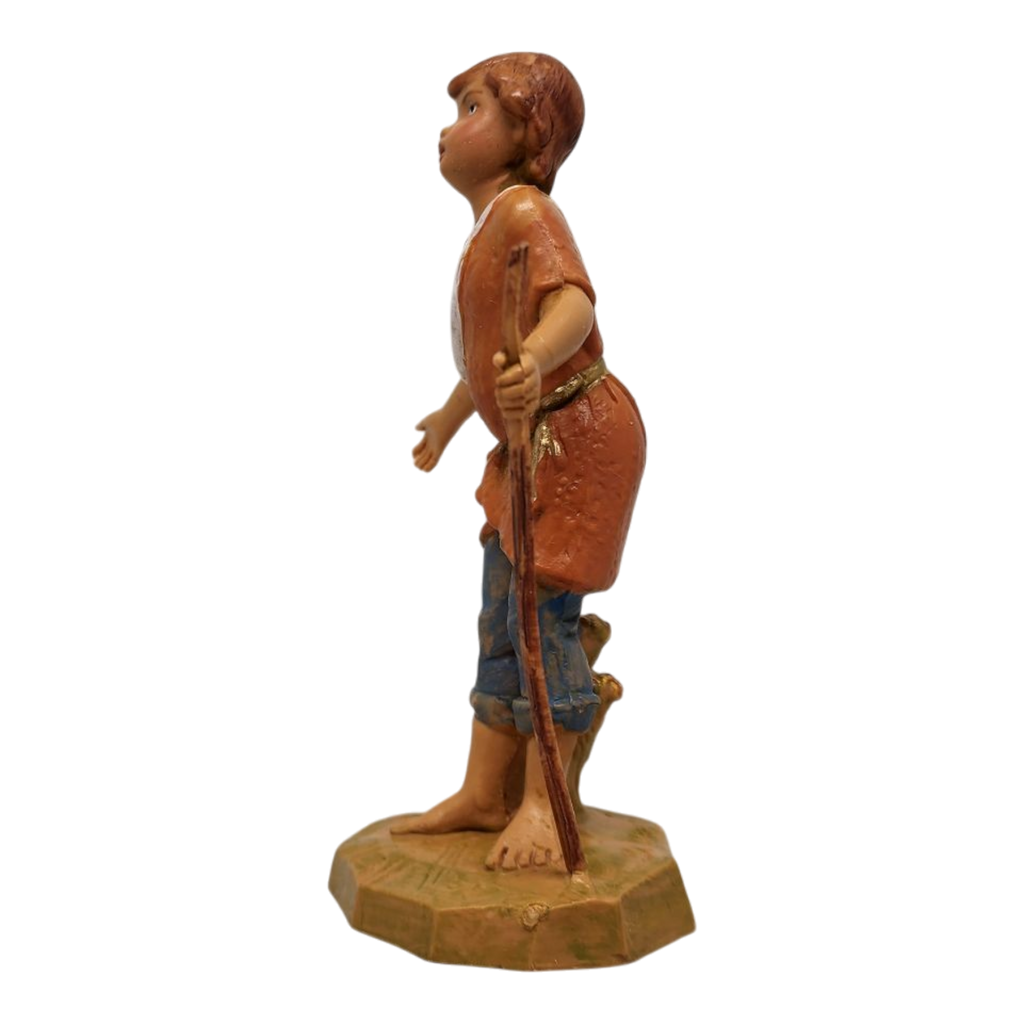 Savio - Boy Shepherd - 5 Inch Scale Nativity Figurine