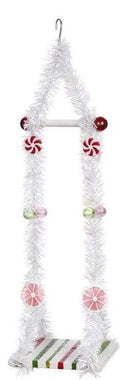 Single Elf Small Swing - White, Green And Red