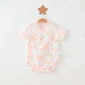 Simple Cartoon Print Summer Baby Rompers Girls Clothing