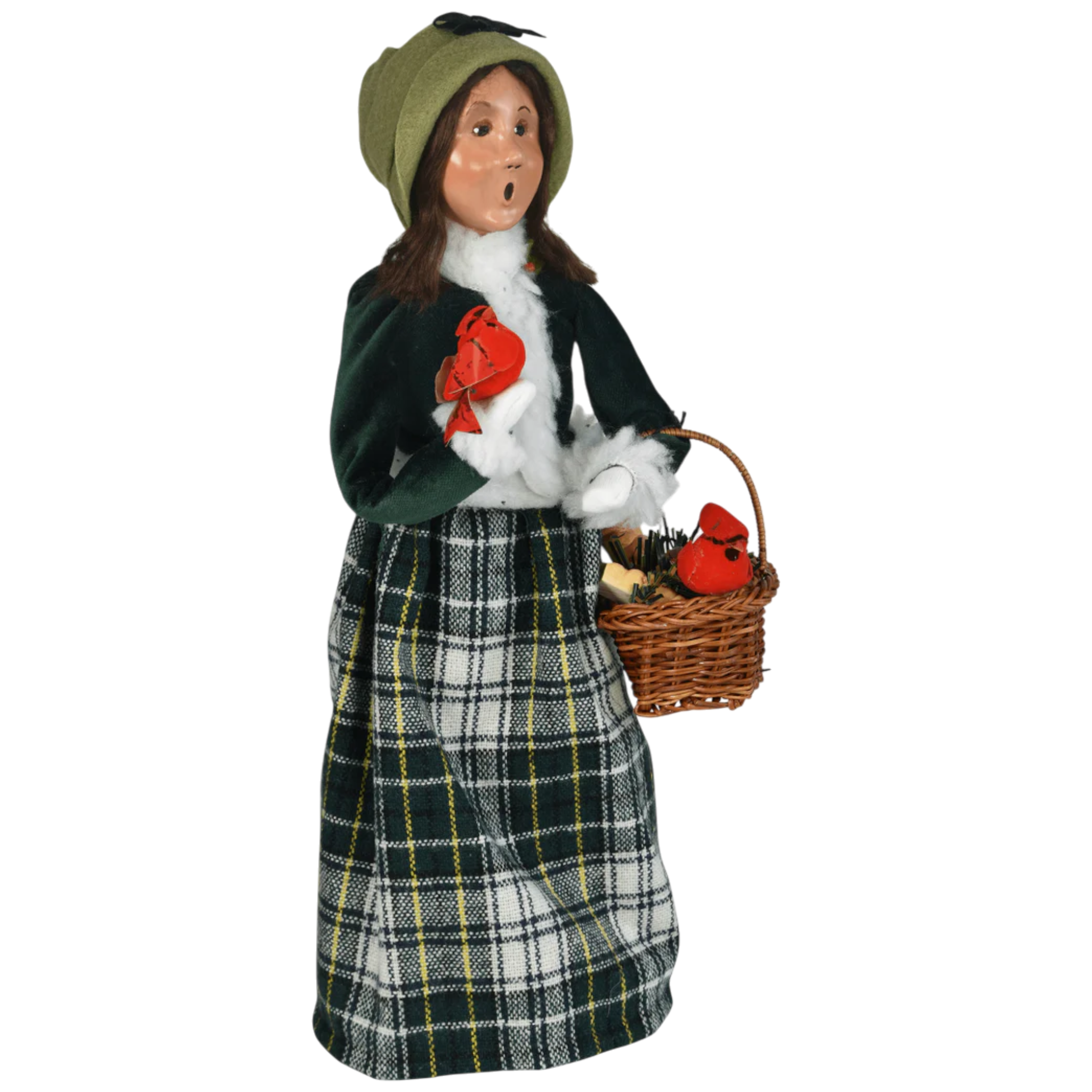 Cardinal Family Carolers - Woman