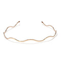 Fashion Chic Metal Wave Invisible Headband Gold Thin Hair Hoop For Women Girls Wild Headwear Hair Styling Tool Gorgeous Hair Accessories For Women