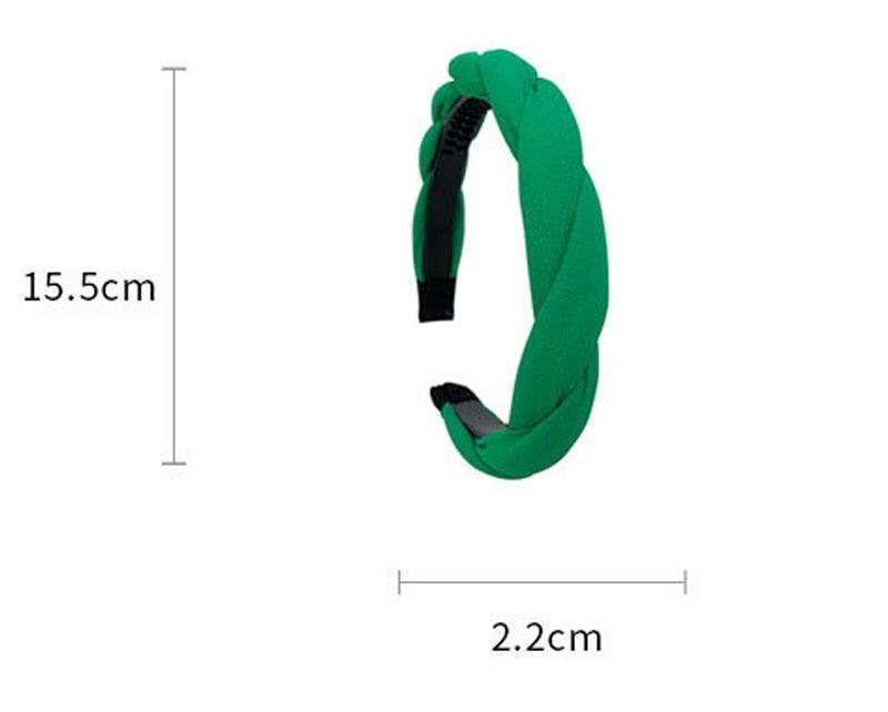 Fashion Hair Band Twist Solid Color Folds Pattern Hair Hoop Headbands Designer Hairband Gorgeous Hair Accessories For Women