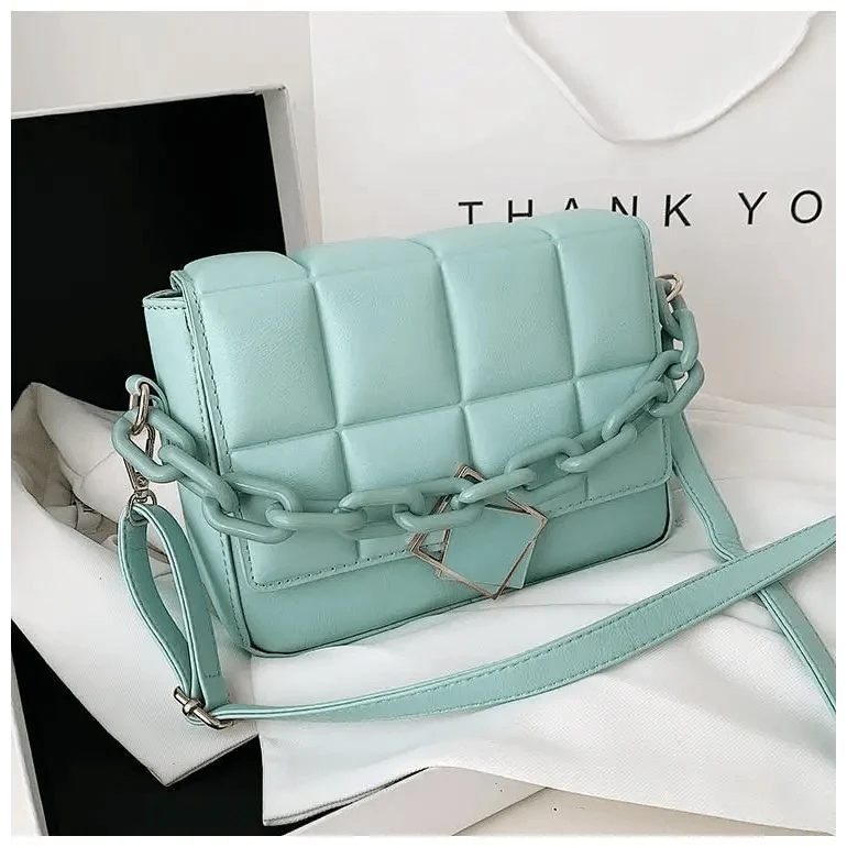 Fashionable Women's Bag Autumn Winter Female Literary Single-Shoulder Bag Chain Design Cross-Body Bag Trendy Women's Bag