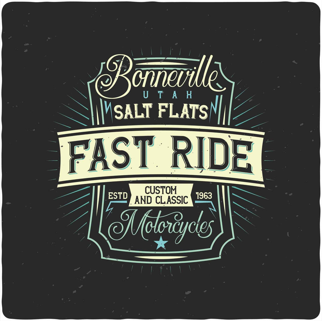 Fast Ride Men's Bamboo Viscose/Organic Cotton Short Sleeve Graphic T-Shirt