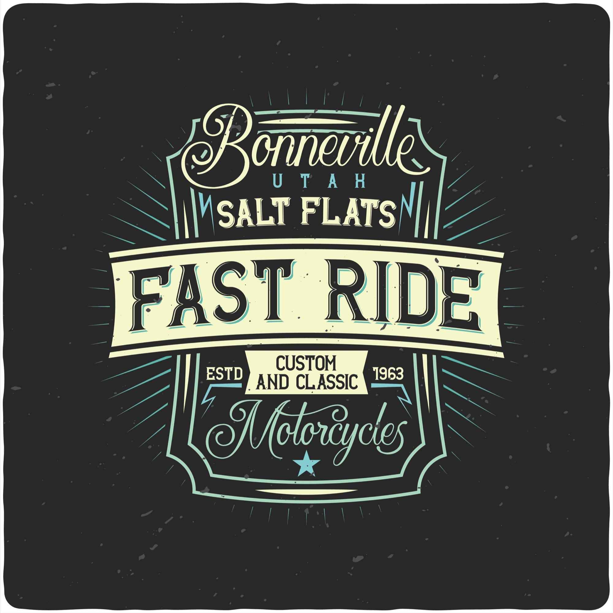 Fast Ride Men's Bamboo Viscose/Organic Cotton Short Sleeve Graphic T-Shirt