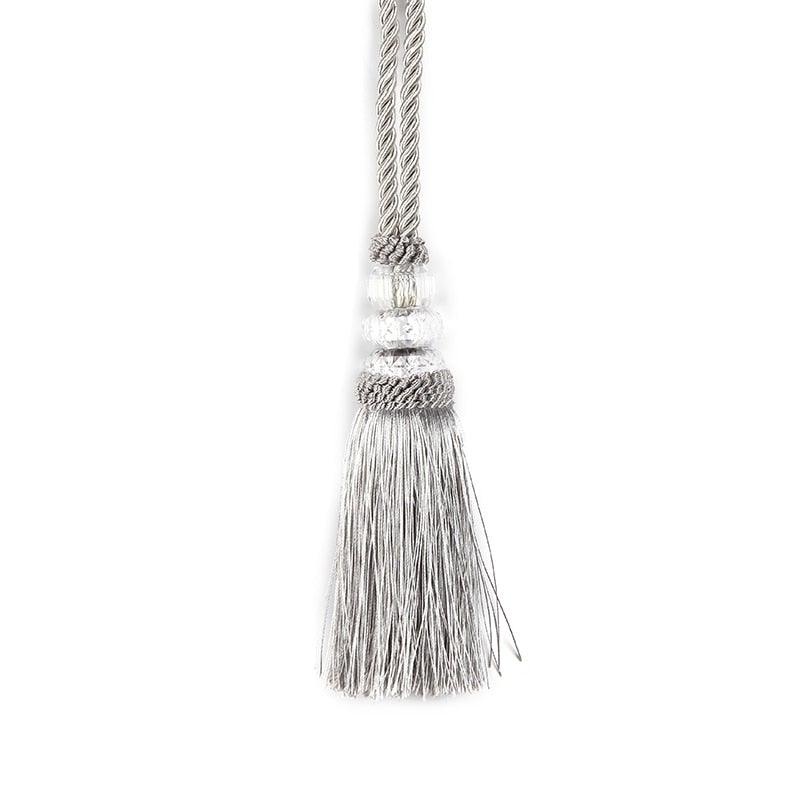 Faux Crystal Beaded Tassels Fringe Curtain Tieback Rope Window Decoration Door Hanging Ball Tassel Accessories Wonderful Curtain Holdbacks Curtains Tiebacks Home Decorative Braided Buckle Fastener Accessories Window Drapery Ball Tassels Tiebacks 50CM