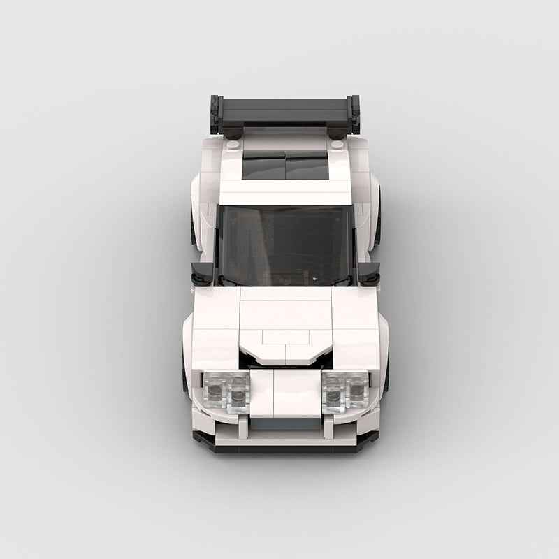 Building Blocks Suitable For Japanese GTR Sports Car Series Boys 8 Grids