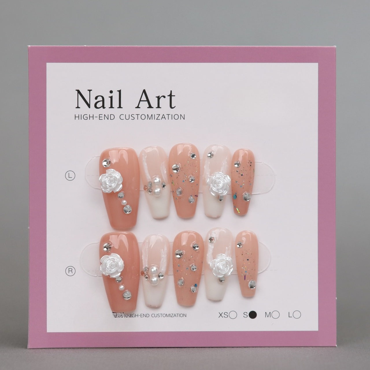 White Nail Wear Nail Art Reusable Press on Nails False Nails