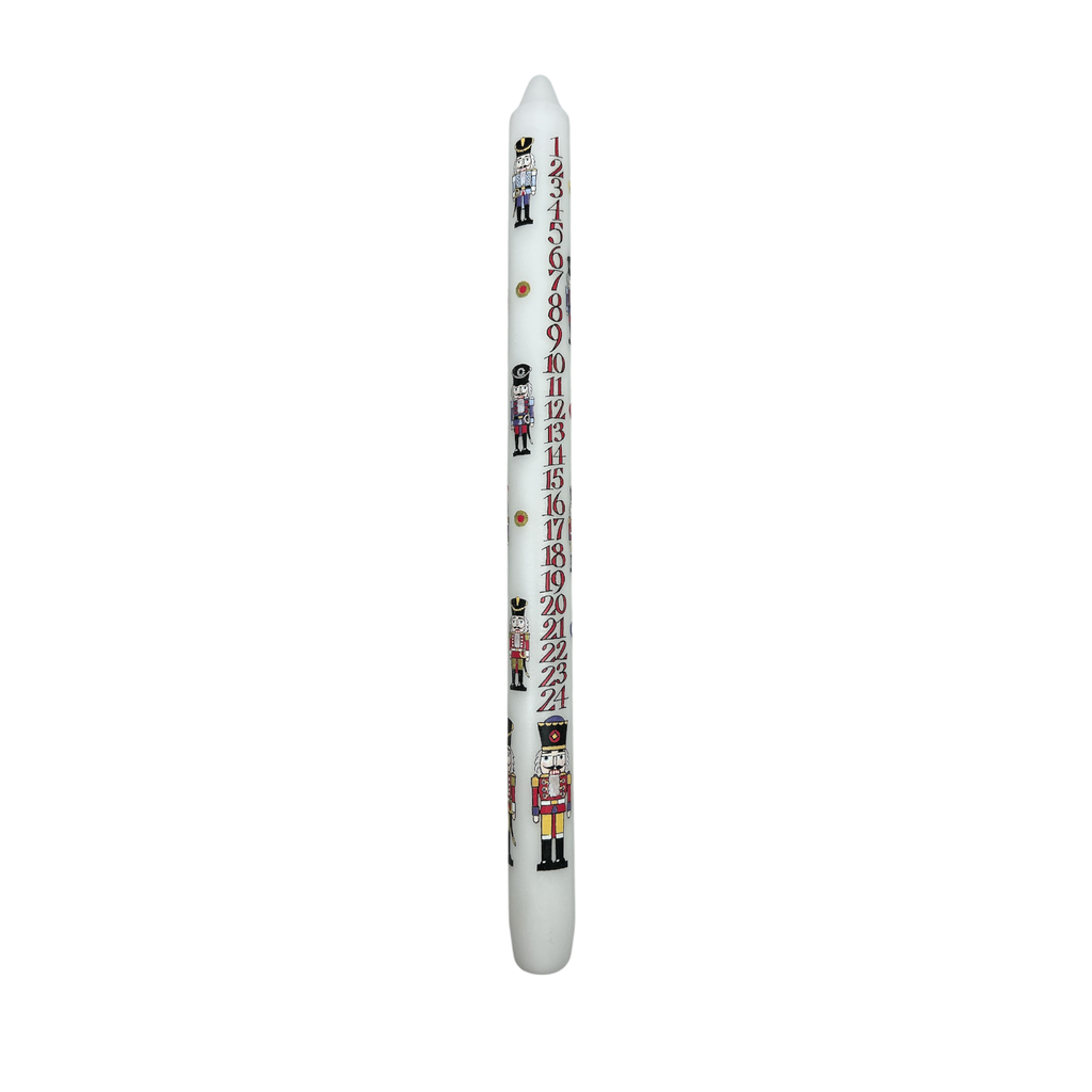 Advent Taper Candle - Nutcracker