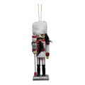 Hollywood 6 inch Wooden Nutcracker - White Fur Hat