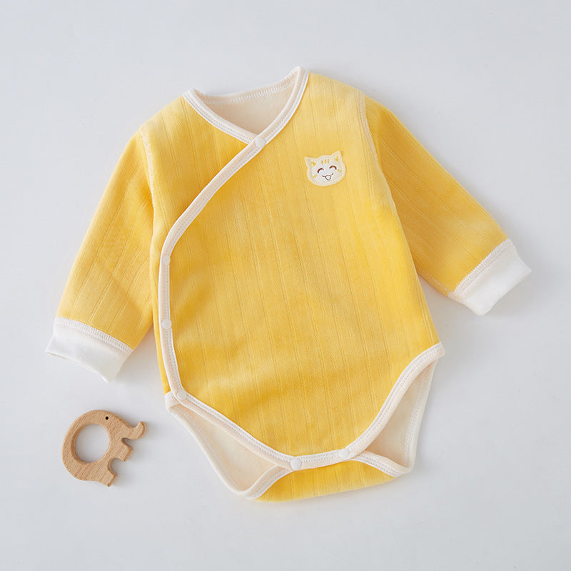 Newborn Fleece-Lined Romper Onesie Pajamas