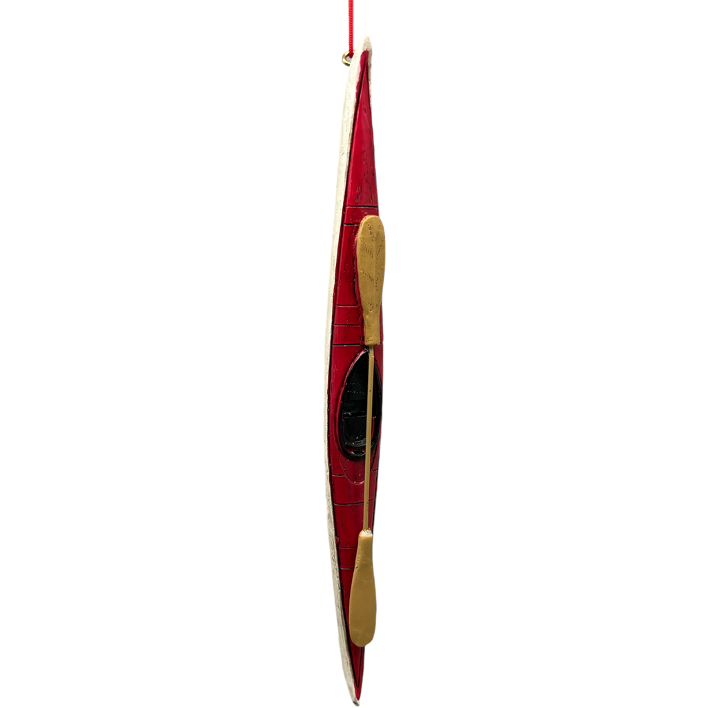 Kayak Ornament - Red