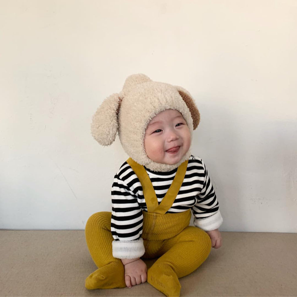 Fluffy Bunny-ear Fleece Earflap Hat For Babies And Toddlers