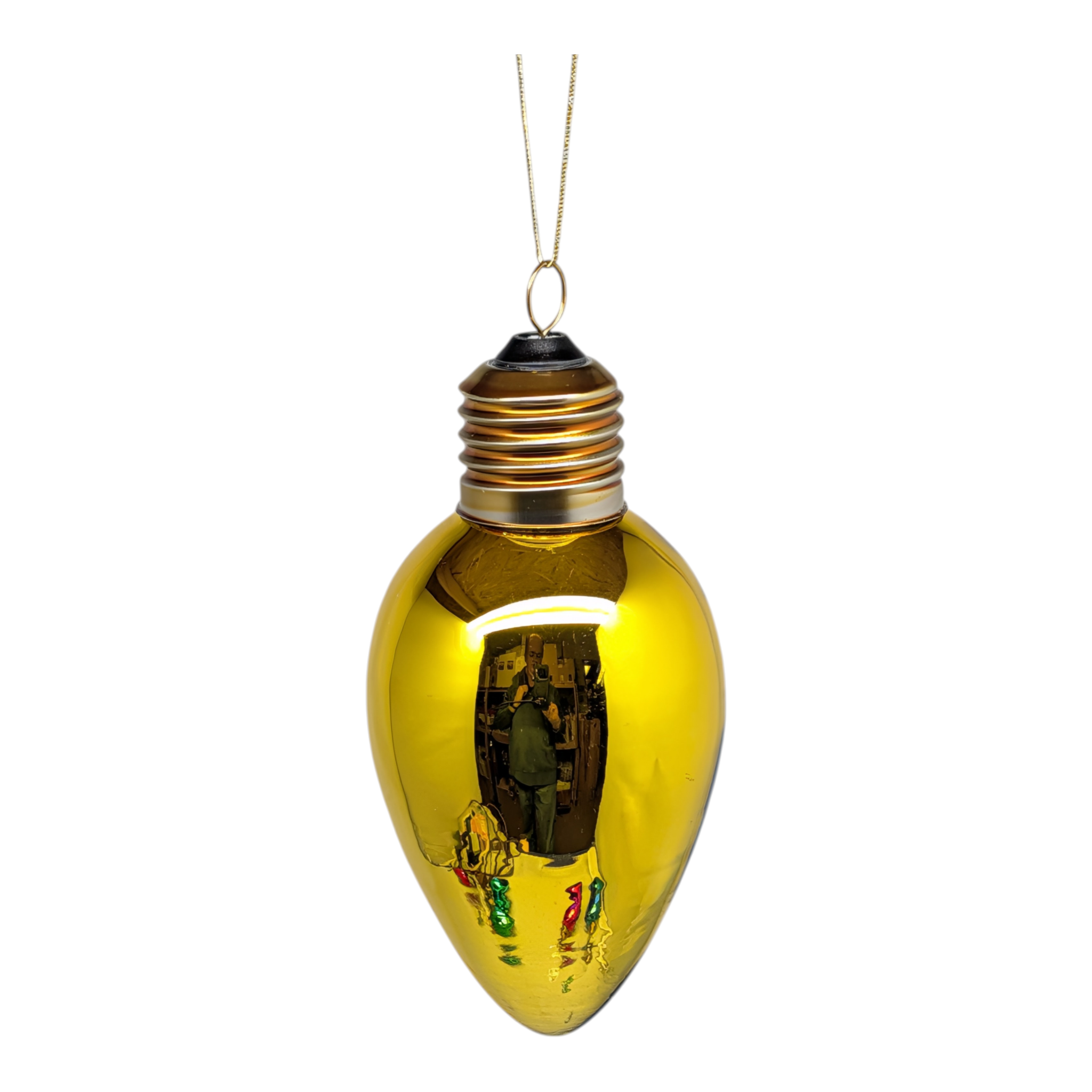 Glass Oversized C7 Bulb Ornament -