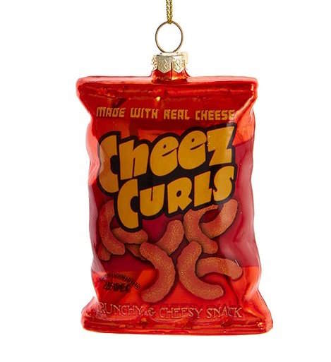 Snack Bag Glass Ornament -