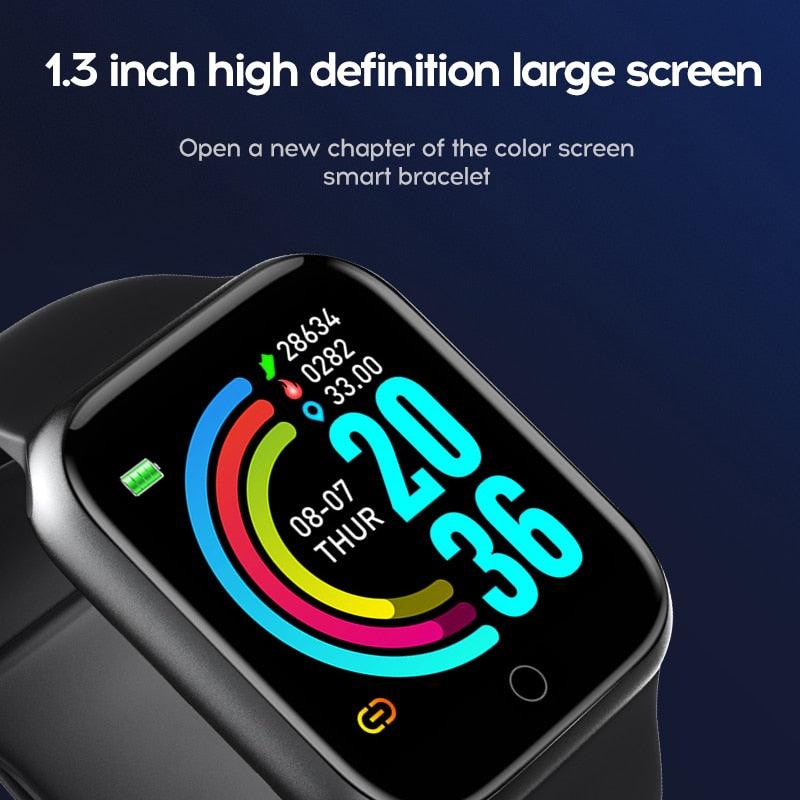 Fitness Wristwatch Color Screen Smart Sport Bracelet Activity Running Activity Fitness Tracker Smartwatch Heart Rate Monitor Waterproof Fitness Tracker Heart Rate For Children Men Women