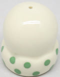 Bead It - Bead Body White With Green Dots