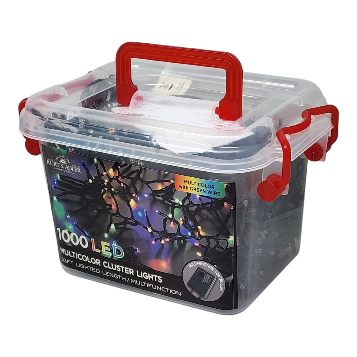 1000-Light Multi-Color LED Cluster Light Set