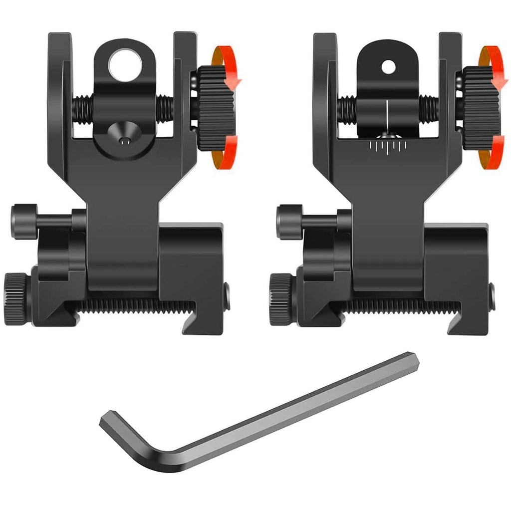 Flip Up Rear Front Aluminum Alloy Tactical Sight Set