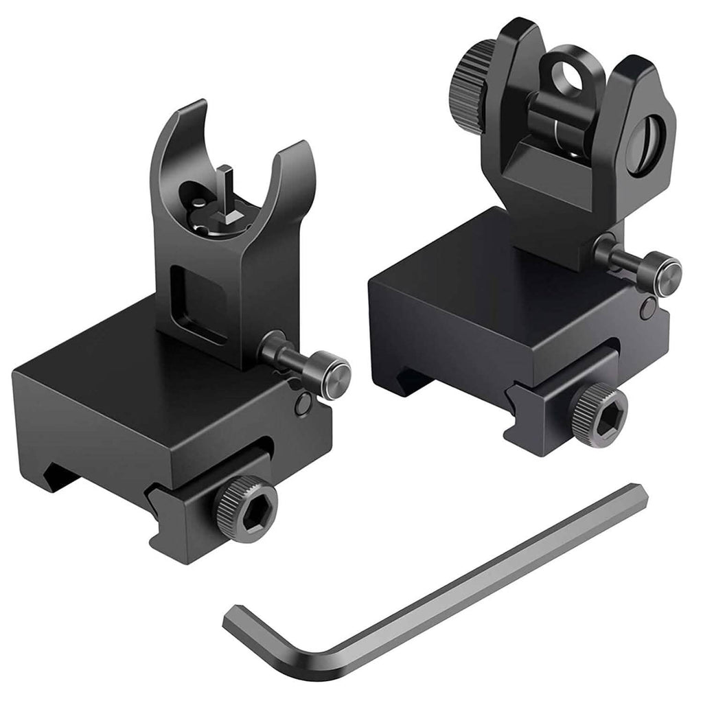 Flip Up Rear Front Aluminum Alloy Tactical Sight Set