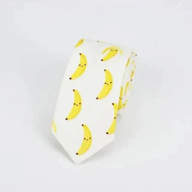 Flower Theme Cotton Slim Men Necktie Casual Business Design Skinny Necktie Floral Print Party Necktie For Men