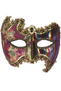 Rainbow Mardi Gras Venetian Mask