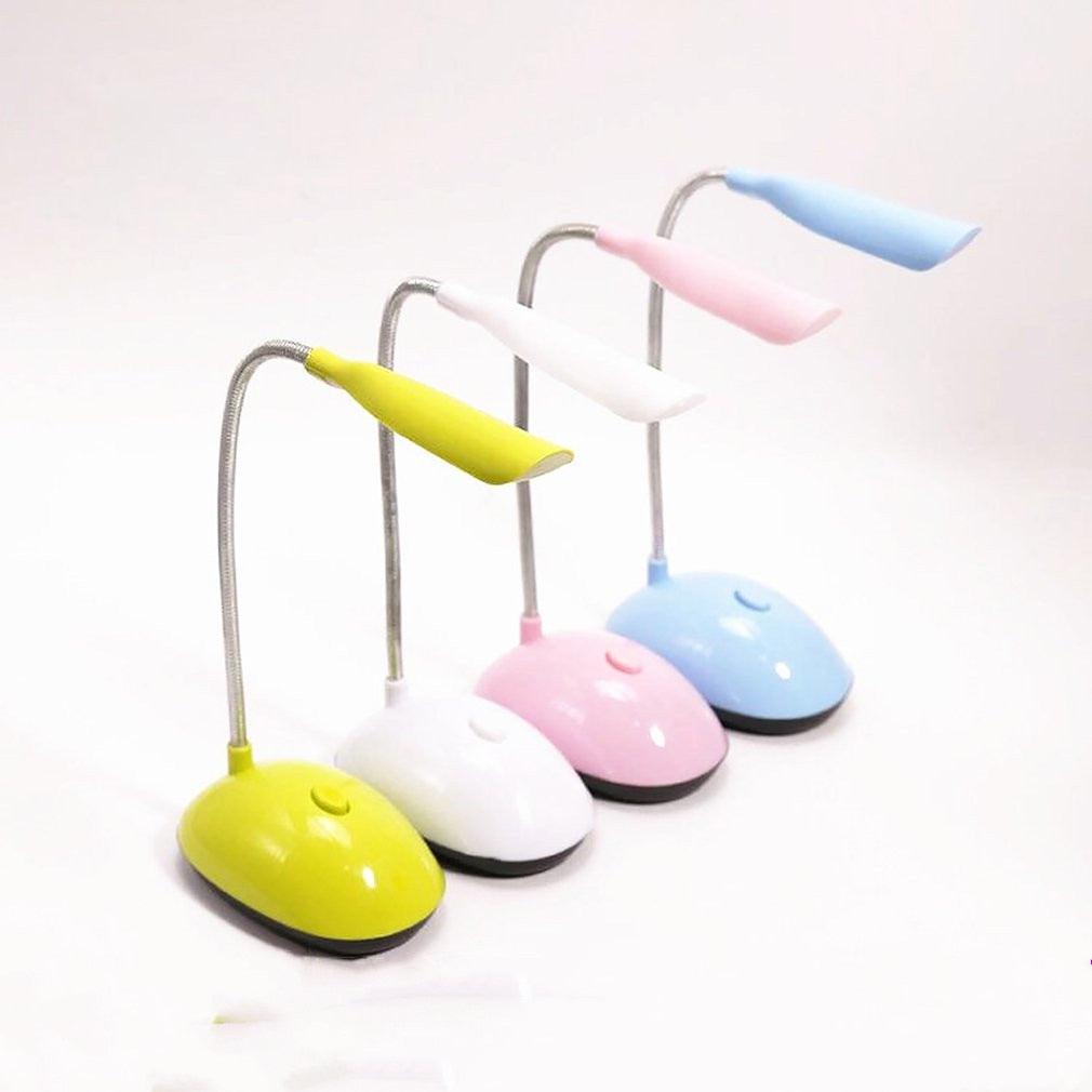 Foldable LED Desk Lamp Dimmable Touch Table Lamp 4.5V AAA Battery Children Student Study Reading Eye Protection Portable Lamp Decorative Table Lamp Cute Study Lamps for Bedroom Décor