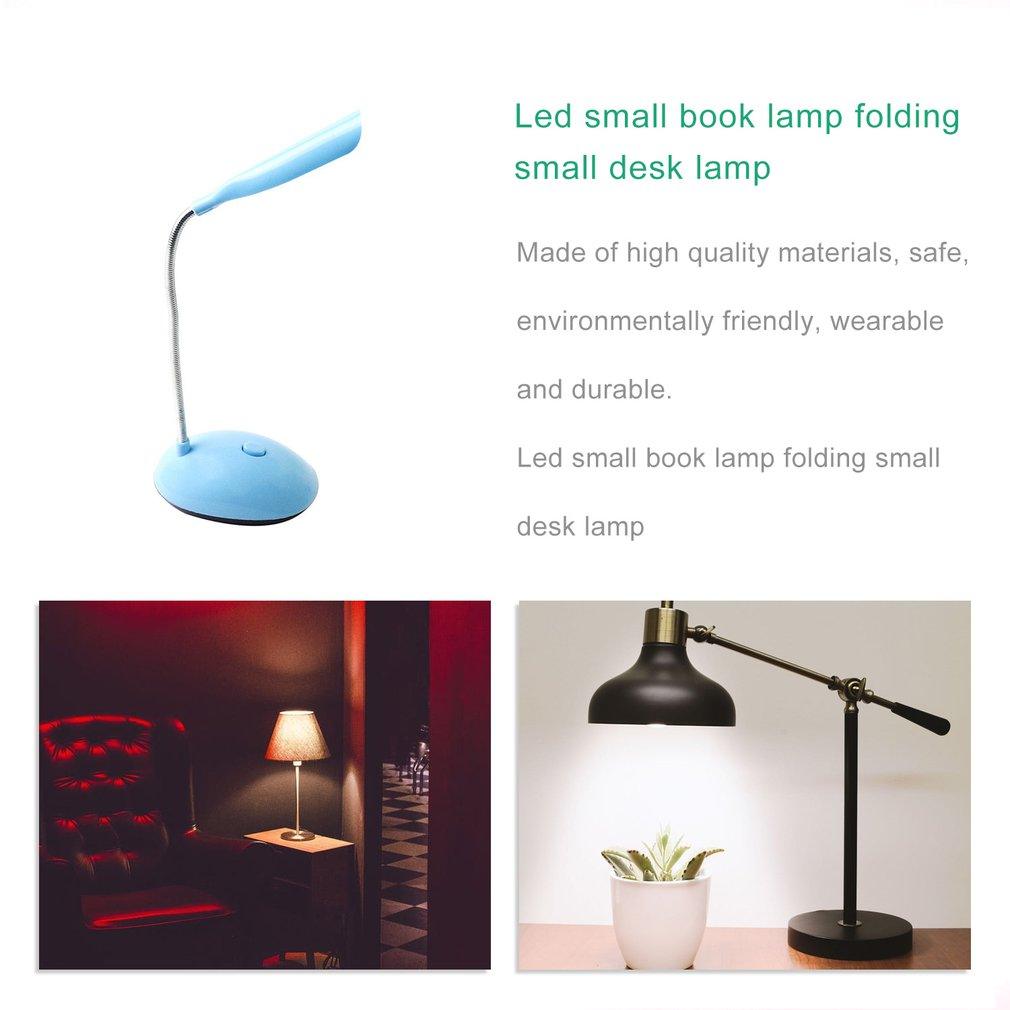 Foldable LED Desk Lamp Dimmable Touch Table Lamp 4.5V AAA Battery Children Student Study Reading Eye Protection Portable Lamp Decorative Table Lamp Cute Study Lamps for Bedroom Décor