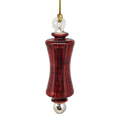 Shiny and Cute Egyptian Glass - Pinched Column - Red