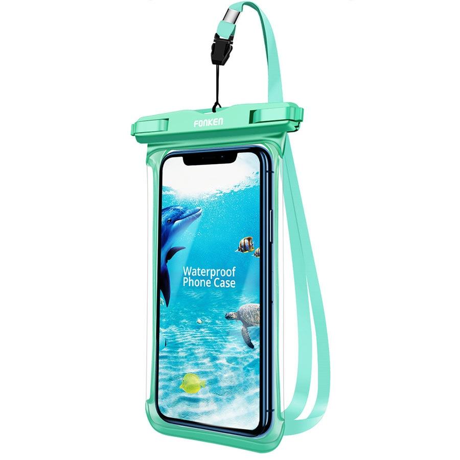 Full Display Waterproof Case for Phone Transparent Snow Underwater Swim Pouch Mobile Covers Design Waterproof Case For Swimming Compatible For iPhone Lightweight Smartphone Case
