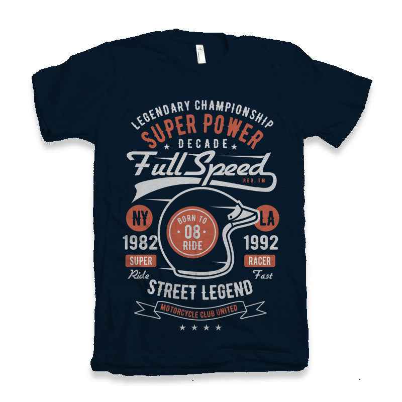 Full Speed Super Men's Bamboo Viscose/Organic Cotton Short Sleeve Graphic T-Shirt