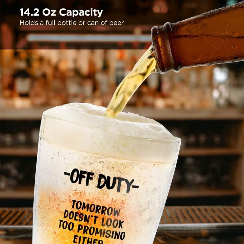 Funny Freezer Cup Double Walled Chiller Mug for Iced Cold Drinks
