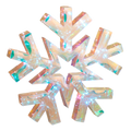 Lighted Hanging Holographic Snowflake with Remote Control - 18 inch
