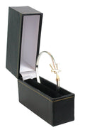 Vermont Hook Bracelet with Gold 'VT' - 4mm Band - 6 Inch
