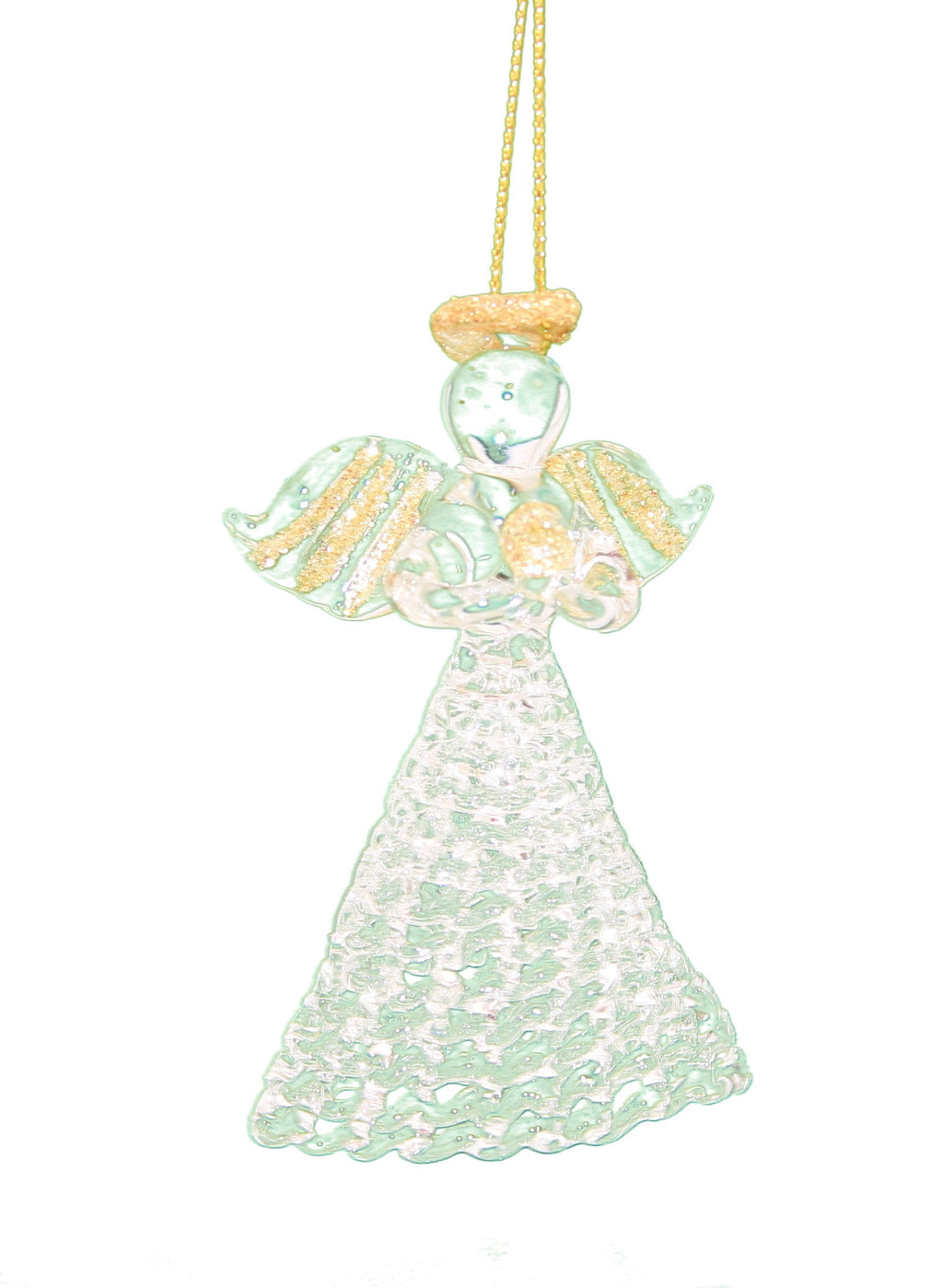 Spunglass Ornament - Gold Reindeer