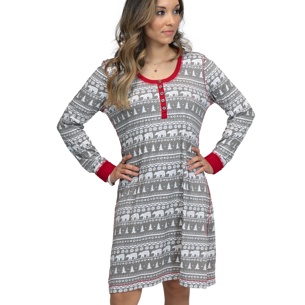Nightshirt - Nordic Bear - Small/Medium