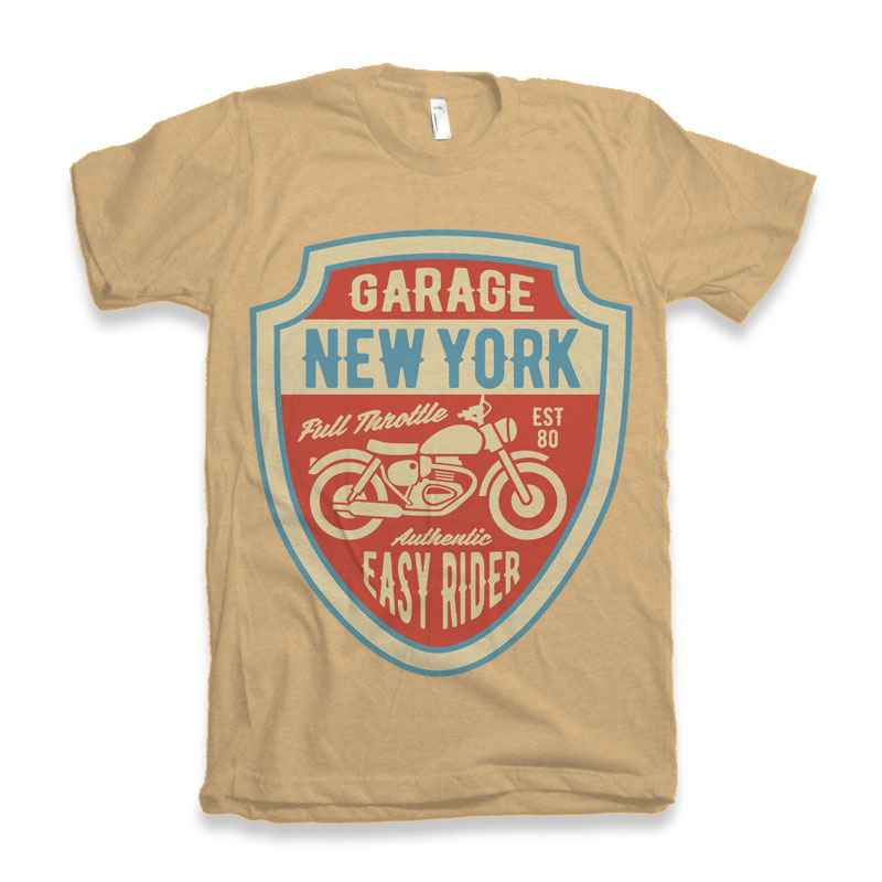 Garage New York Men's Bamboo Viscose/Organic Cotton Short Sleeve Graphic T-Shirt