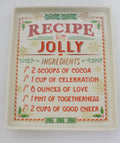 Stoneware Recipe Plate - Be Jolly