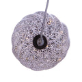 Lighted USB Gold and Silver Glass Ball Ornament - Dark Gold