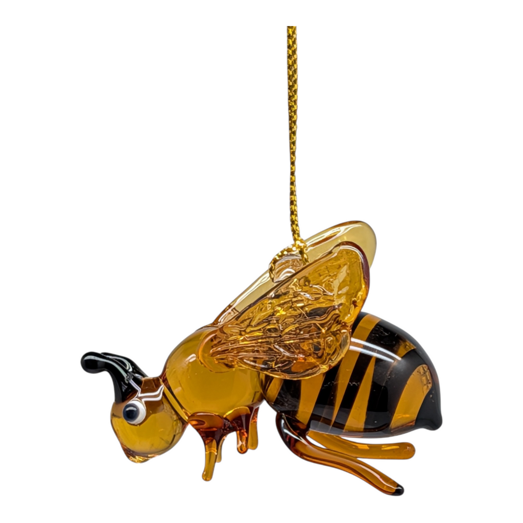 Egyptian Blown Glass Ornament - Honey Bee