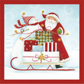 Sleigh Bells Paper Cocktail Napkin