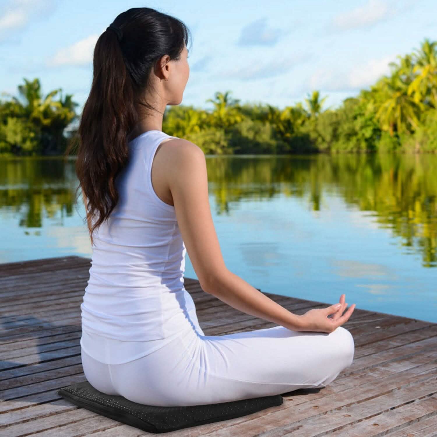 Gel Seat Cushion Non-Slip Breathable Honeycomb Sitting Cushion Pressure Pad