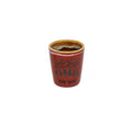 Mountain Scene Oval Drip - Ceramic Shotglass - Red