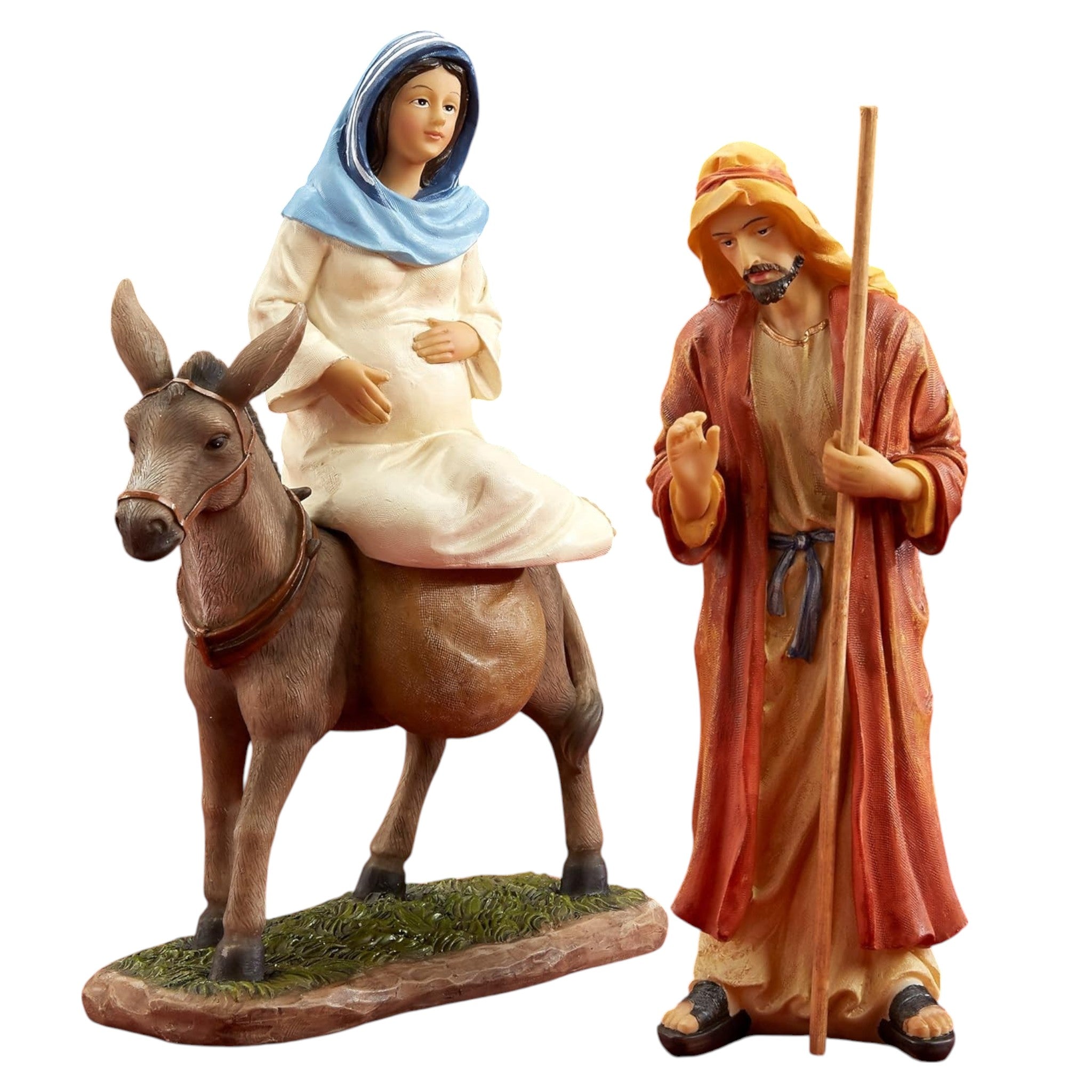 The Holy Family - Traveling to Bethlehem - 7 Inch Scale