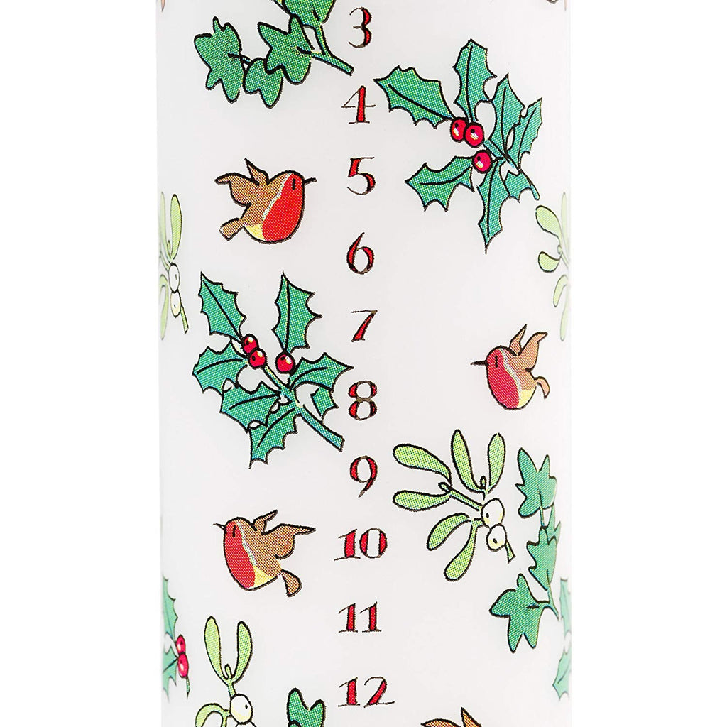Holly and the Ivy Advent Pillar Candle