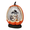 Graveyard Skeleton Lighted Waterglobe Pumpkin